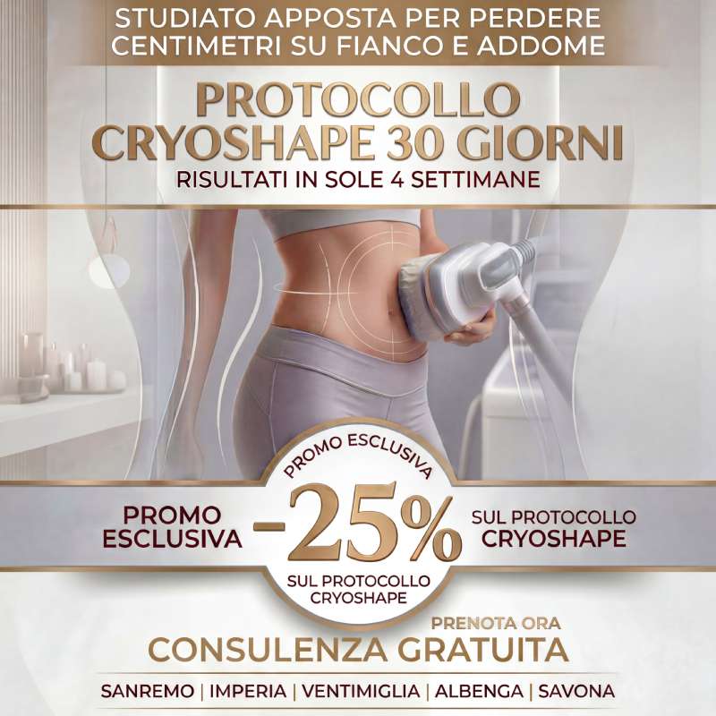 Trattamento pancia e fianchi Crioshape sconto 25% - Ventimiglia
