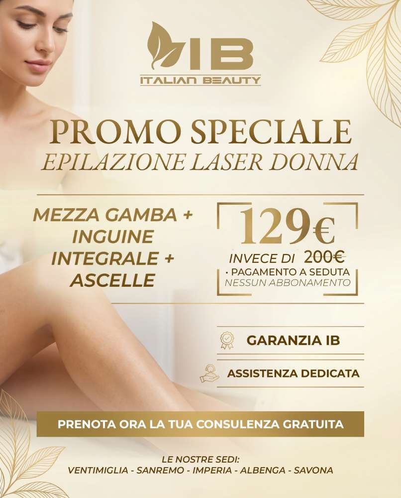 Promo Epilazione Laser Ventimiglia Promo Epilazione Laser Ventimiglia