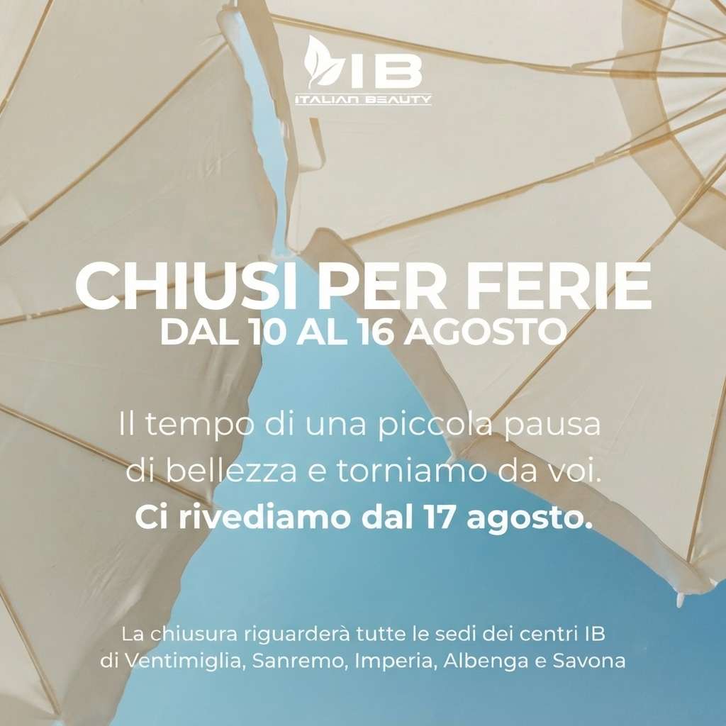 Ferie centri Italian Beauty agosto 2026